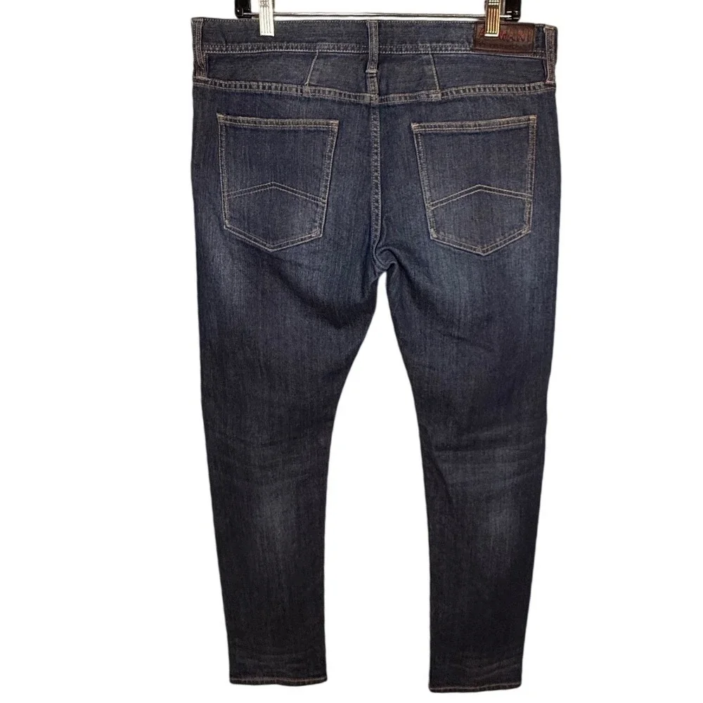 Armani Exchange Mens Slim Fit Dark Wash Denim Jeans Blue Size 34R